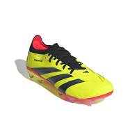 adidas Predator Pro Gras Voetbalschoenen (FG) Felgeel Zwart Rood