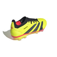 adidas Predator Pro Gras Voetbalschoenen (FG) Felgeel Zwart Rood