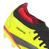 adidas Predator Pro Gras Voetbalschoenen (FG) Felgeel Zwart Rood