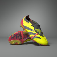 adidas Predator Elite FT Gras Voetbalschoenen (FG) Felgeel Zwart Rood