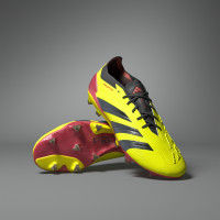 adidas Predator Elite Gras Voetbalschoenen (FG) Felgeel Zwart Rood