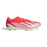 adidas X Crazyfast Elite Gras Voetbalschoenen (FG) Felrood Wit Geel
