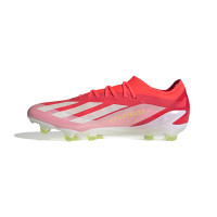 adidas X Crazyfast Elite Gras Voetbalschoenen (FG) Felrood Wit Geel