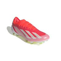 adidas X Crazyfast Elite Gras Voetbalschoenen (FG) Felrood Wit Geel
