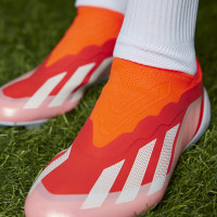 adidas X Crazyfast Elite Veterloze Gras Voetbalschoenen (FG) Felrood Wit Geel