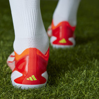 adidas X Crazyfast Elite Veterloze Gras Voetbalschoenen (FG) Felrood Wit Geel