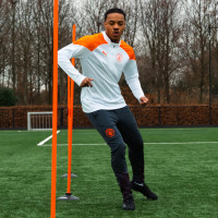 PUMA Manchester City Trainingstrui 1/4-Zip 2023-2024 Wit Oranje