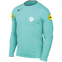 Nike KNVB Scheidsrechtersshirt Lange Mouwen 2024-2026 Turquoise Zwart