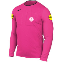 Nike KNVB Scheidsrechtersshirt Lange Mouwen 2024-2026 Roze Zwart
