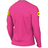Nike KNVB Scheidsrechtersshirt Lange Mouwen 2024-2026 Roze Zwart