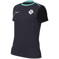 Nike KNVB Scheidsrechters Trainingsshirt 2024-2026 Dames Donkerblauw Turquoise