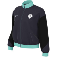 Nike KNVB Scheidsrechters Trainingsjack 2024-2026 Dames Donkerblauw Turquoise