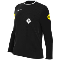 Nike KNVB Scheidsrechtersshirt 2024-2026 Lange Mouwen Dames Zwart Wit