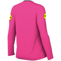 Nike KNVB Scheidsrechtersshirt 2024-2026 Lange Mouwen Dames Roze Zwart