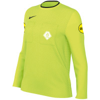 Nike KNVB Scheidsrechtersshirt 2024-2026 Lange Mouwen Dames Neongeel