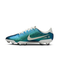 Nike Tiempo Legend 10 Academy Gras / Kunstgras Voetbalschoenen (MG) Smaragdgroen Wit