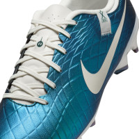Nike Tiempo Legend 10 Academy Gras / Kunstgras Voetbalschoenen (MG) Smaragdgroen Wit