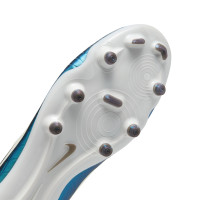 Nike Tiempo Legend 10 Academy Gras / Kunstgras Voetbalschoenen (MG) Smaragdgroen Wit