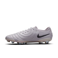 Nike Tiempo Legend 10 Elite Gras Voetbalschoenen (FG) Grijs Zwart Roze