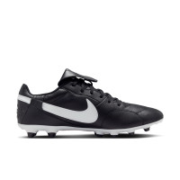 Nike Premier III Gras Football Shoes (FG) Black White Black