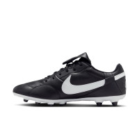 Nike Premier III Gras Voetbalschoenen (FG) Zwart Wit Zwart