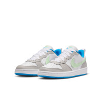 Nike Court Borough Low Recraft Sneakers Kids Wit Lichtgrijs Lichtgroen Felblauw