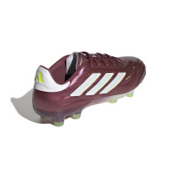 adidas Copa Pure 2 Elite Gras Voetbalschoenen (FG) Bordeauxrood Wit Geel