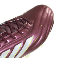 adidas Copa Pure 2 Elite Gras Voetbalschoenen (FG) Bordeauxrood Wit Geel