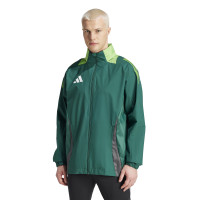 adidas Tiro 24 Competition Allweather Jas Donkergroen Lichtgroen