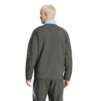 adidas Argentinië Presentatie Trainingsjack 2024-2026 Donkergrijs Lichtblauw Goud