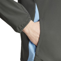 adidas Argentinië Presentatie Trainingsjack 2024-2026 Donkergrijs Lichtblauw Goud