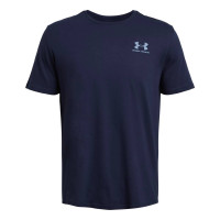 Under Armour Sportstyle Left Chest Logo T-Shirt Donkerblauw Lichtblauw