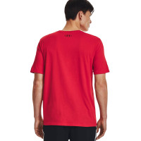 Under Armour Sportstyle Left Chest Logo T-Shirt Rood Zwart