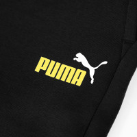 PUMA Essentials+ 2 College Logo Fleece Club Trainingsbroek Kids Zwart Geel Wit