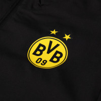 PUMA Borussia Dortmund Woven Trainingsjack 2023-2024 Zwart Grijs