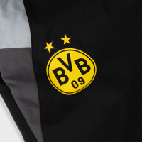 PUMA Borussia Dortmund Woven Trainingsbroek 2023-2024 Zwart Grijs