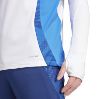 adidas Italië Trainingstrui 1/4-Zip 2024-2026 Wit Blauw Goud