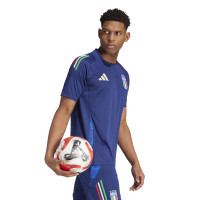 adidas Italië Trainingsshirt 2024-2026 Donkerblauw Blauw Goud