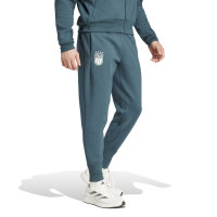 adidas Italië Travel Trainingsbroek 2024-2026 Donkergroen Wit