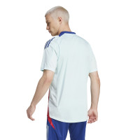 adidas Spanje Trainingsshirt 2024-2026 Lichtblauw Donkerblauw Rood