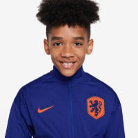 Nike Nederland Strike Trainingspak Full-Zip 2024-2026 Kids Blauw Oranje