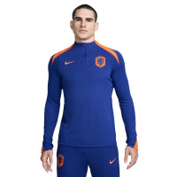 Nike Netherlands Strike Elite Training sweater 1/4-Zip 2024-2026 Blue Orange