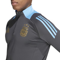 adidas Argentinië Trainingspak 1/4-Zip 2024-2026 Donkergrijs Lichtblauw Goud