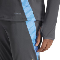 adidas Argentinië Trainingspak 1/4-Zip 2024-2026 Donkergrijs Lichtblauw Goud