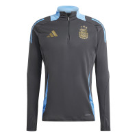 adidas Argentinië Trainingspak 1/4-Zip 2024-2026 Donkergrijs Lichtblauw Goud