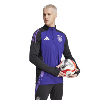 adidas Duitsland Trainingstrui 1/4-Zip 2024-2026 Paars Zwart Wit