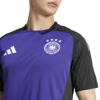 adidas Duitsland Trainingsshirt 2024-2026 Paars Zwart Wit