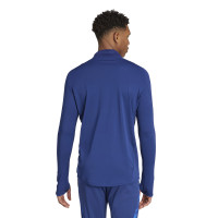 adidas Italië Trainingstrui 1/4-Zip 2024-2026 Donkerblauw Blauw Goud
