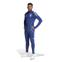 adidas Italië Trainingstrui 1/4-Zip 2024-2026 Donkerblauw Blauw Goud