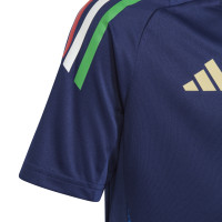adidas Italië Trainingsset 2024-2026 Kids Donkerblauw Blauw Goud